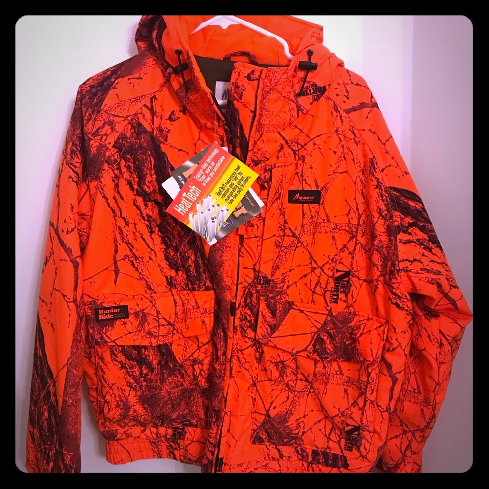Mount’n Prairie orange hunting jacket